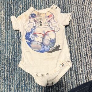 Astronaut Baby Onesie - White